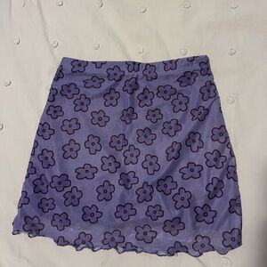 Floral Purple Women's Skirt